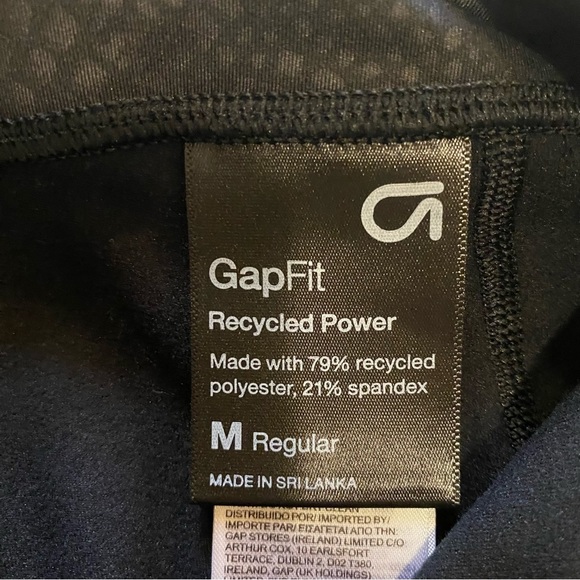 GAPFITS SNAKESKIN LEGGINGS BLACK WOMEMS HIGH-RISE SIZE MEDIUM - Picture 10 of 12